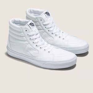 NWT Vans Filmore Hi (Canvas) White high top sneakers youth 7 women’s 8.5 in box